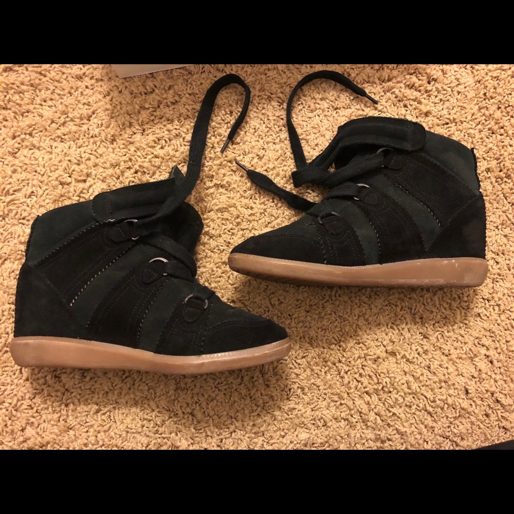 Isabel Marant Over Basket Bluebell Wedge Sneaker